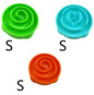 3 Colours PacePaw slow feeder pet bowl set small — blue green orange 3-bowl set for multi-pet households

