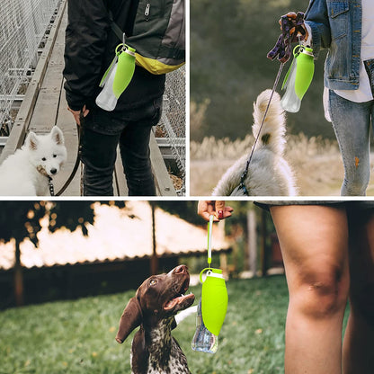BPA-free silicone and ABS construction of FlipSip pet water bottle, food-safe and durable for daily use