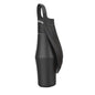 Black AquaLeaf pet water bottle size reference showing 30.5 x 8.9cm slim design fitting in car cup holder