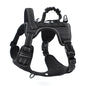 Black TactiPet no-pull tactical harness – military-grade nylon, S to XL