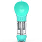 Blue 300ml PawSip pet water bottle with built-in drinking tray, ideal for dogs and cats on walks