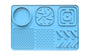 Blue PawPace slow feeder silicone lick mat with non-slip suction base