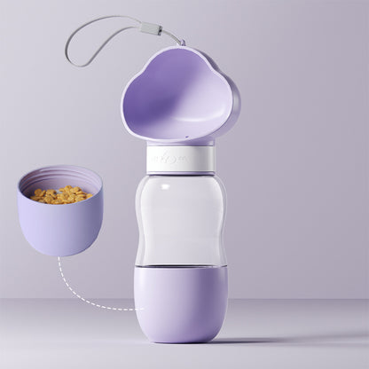 PawGo dog travel bottle all three colours – purple, white, and yellow portable pet bottles
