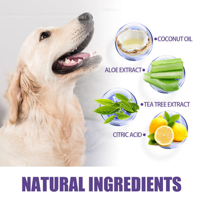 Pet owner sliding PawFresh dental wipe onto finger for easy pet teeth cleaning at home

