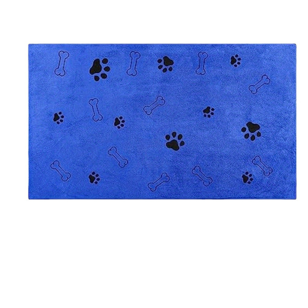 Pet owner wrapping dog in FluffDry microfiber bath towel after bath — fast drying and gentle on fur

