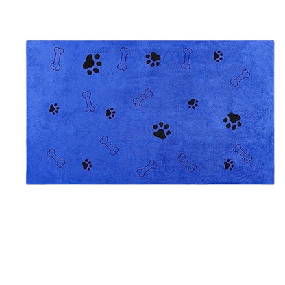 Pet owner wrapping dog in FluffDry microfiber bath towel after bath — fast drying and gentle on fur

