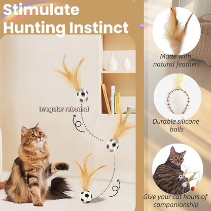 PurrPlay cat toy ball set – pet-safe bouncy balls for cats and kittens