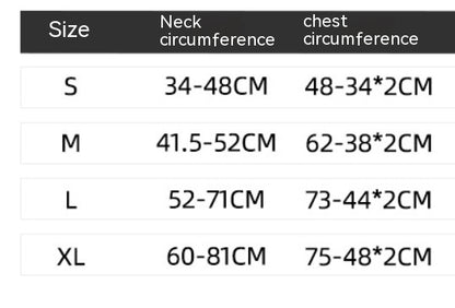 TactiPet harness size guide – S, M, L, XL for dogs, cats, and rabbits