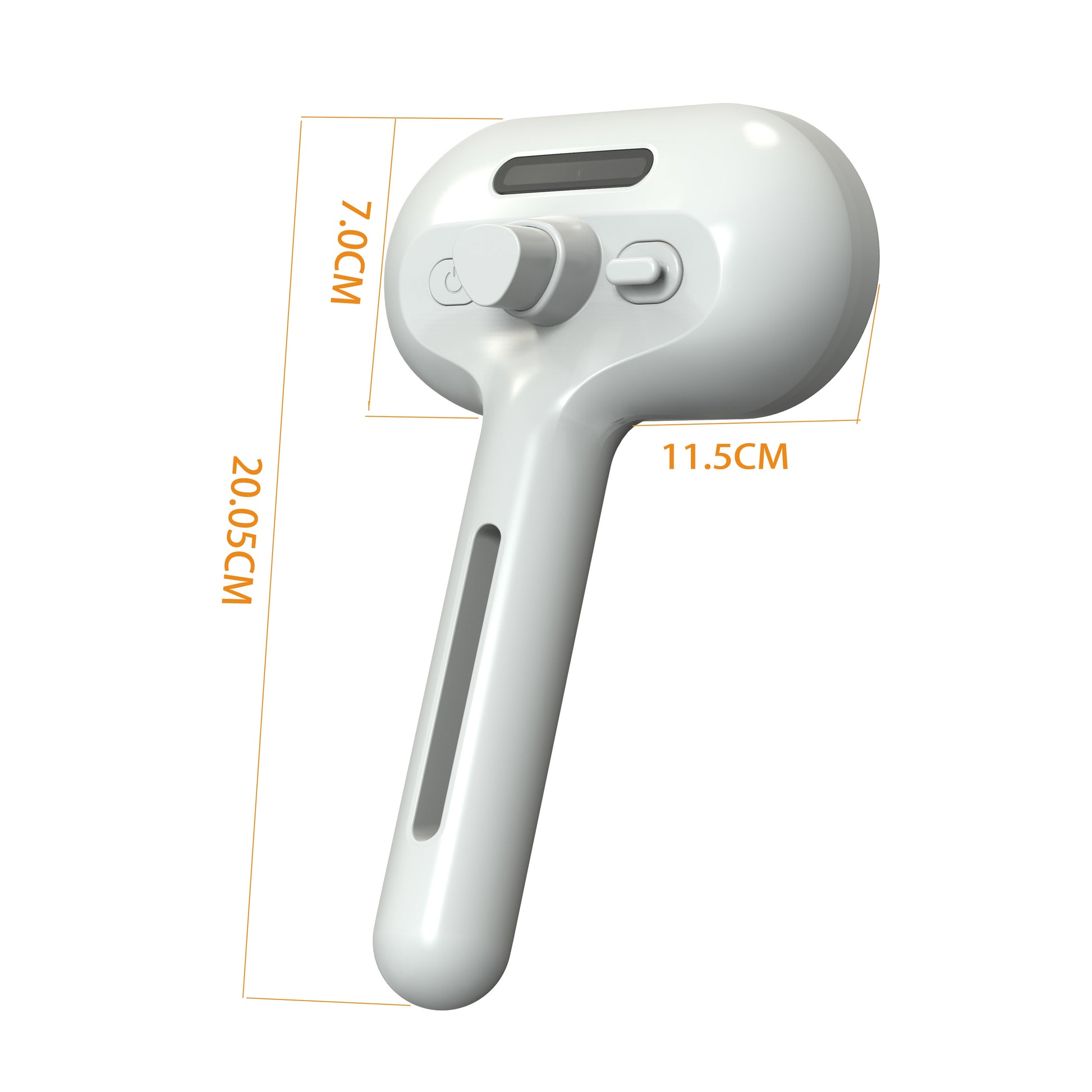 USB rechargeable pet grooming brush with built-in mist spray