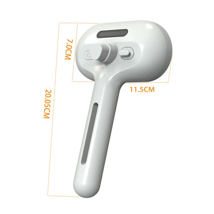 USB rechargeable pet grooming brush with built-in mist spray